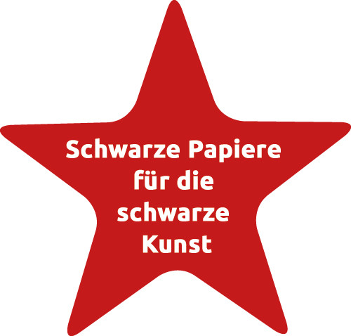 Schwarze Papier frü den Druck