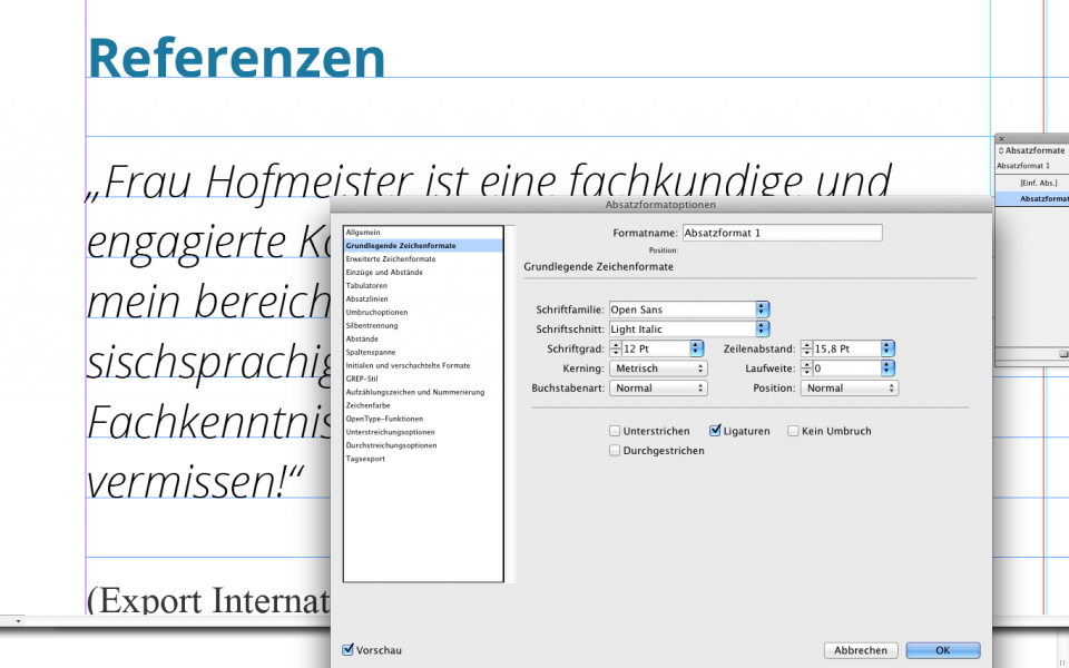 Bewerbungsflyer in InDesign selbst gestalten - Bewerbungsflyer in InDesign selbst gestalten