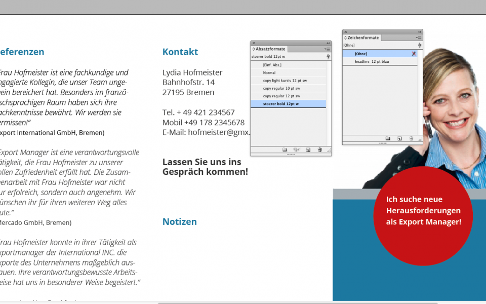 Tutorial Einen Bewerbungsflyer In Indesign Selbst Gestalten