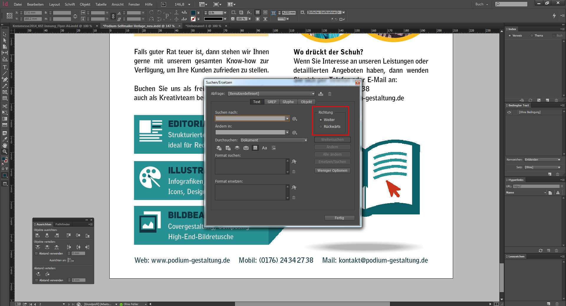 Neuerungen InDesign CC 2014 - indesign-cc-2014_kleine-verbesserungen Neuerungen InDesign CC 2014 - Suchen und Ersetzen-Palette im InDesign
