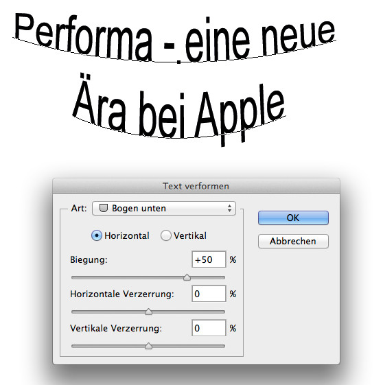 Broschüren mit Photoshop gestalten - Apple Performa - eine neu Ära