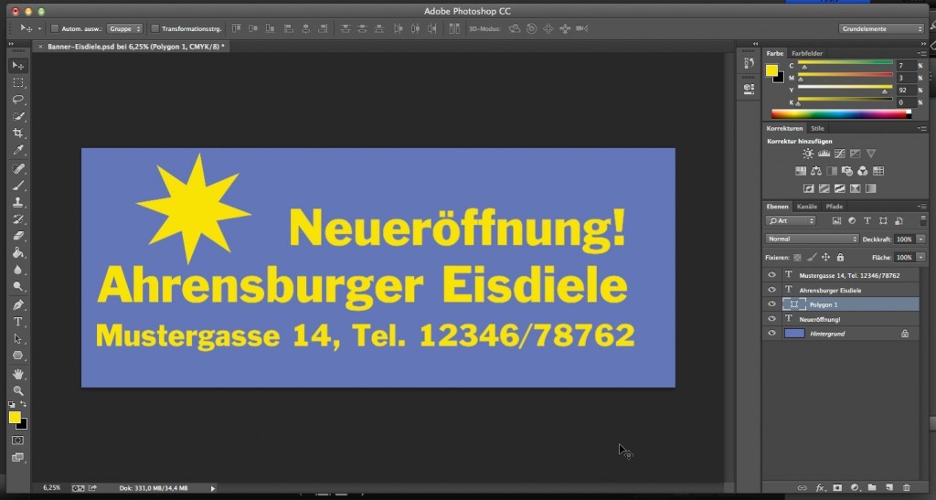 Werbebanner und Planen mit Photoshop anlegen 1 Werbebanner und Planen mit Photoshop anlegen und drucken