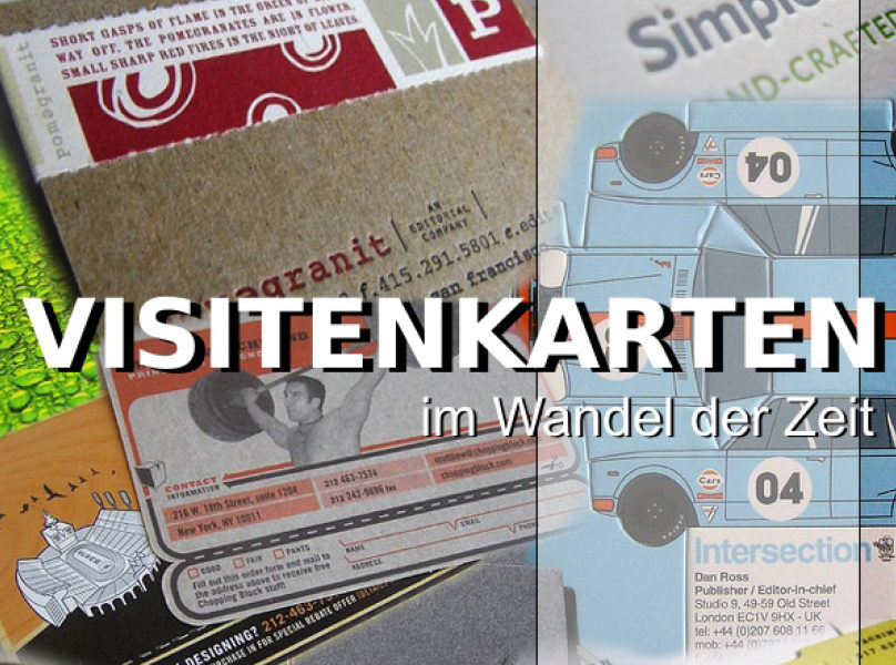 Visitenkarten Drucken Im Wandel Der Zeit Onlinedruckerei Flyerpilot