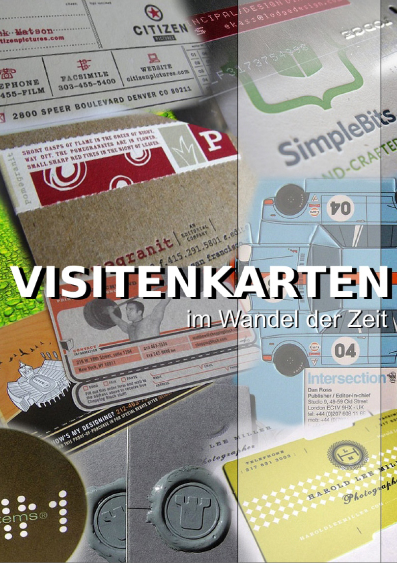 Visitenkarten im Wandel der Zeit