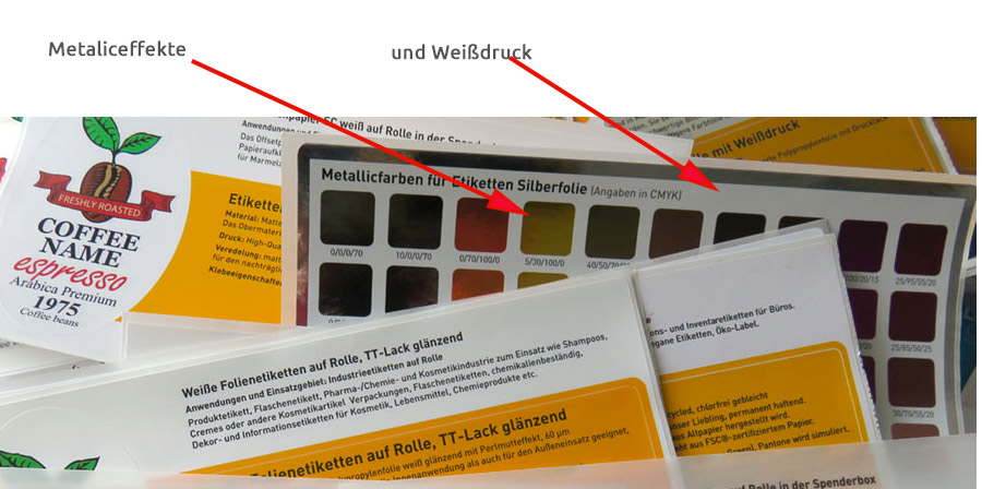 Weißdruck richtig anlegen - Weißdruck und Metaliceffekte