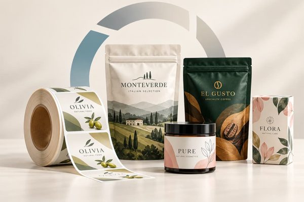 Bedruckte Verpackungen und Etiketten