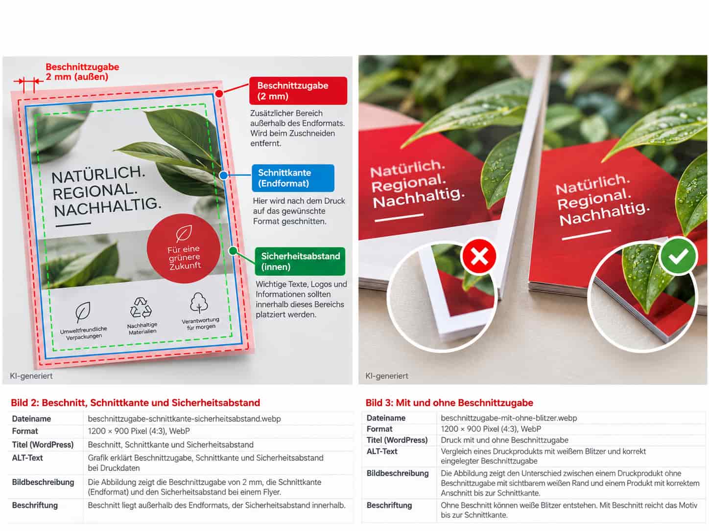 Beschnittzugabe richtig anlegen: 2 oder 3 mm? - Beschnitt und Schnittkante im Druck Beschnittzugabe richtig anlegen: 2 oder 3 mm? - Beschnitt und Schnittkante im Druck