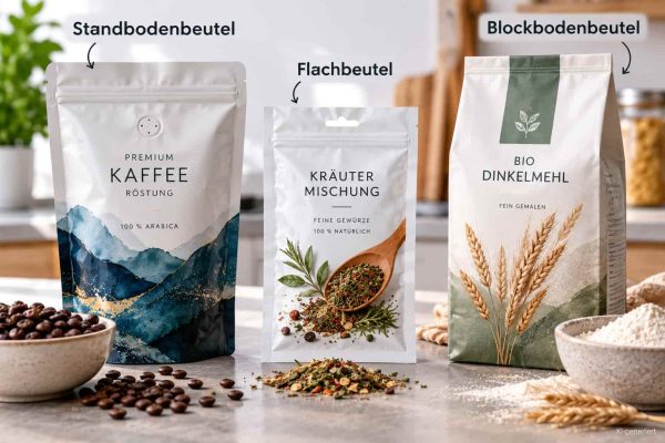 Drei Verpackungsarten im Vergleich