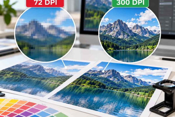 Druckauflösung_ 72 vs. 300 DPI