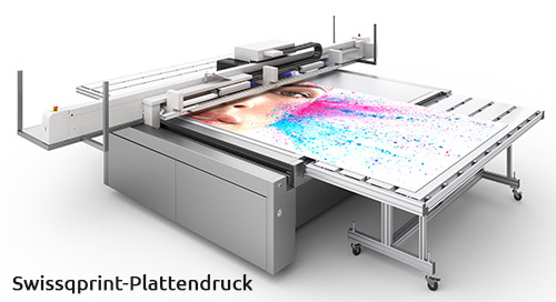 Werbeschilder Druckmaschine