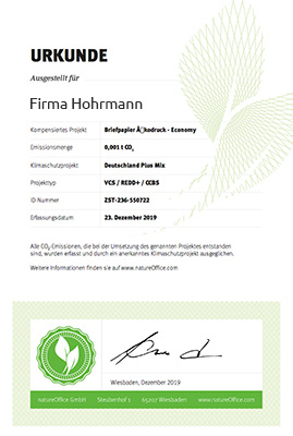 Öko-Zertifikat